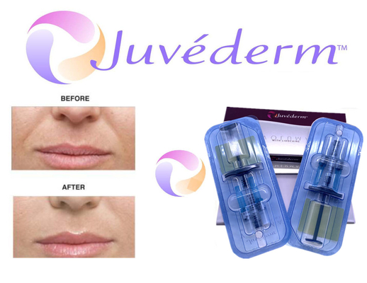 2x1ml پرکننده پوستی Juvederm Cross Linked برای پر کردن چین و چروک صورت