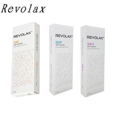 تزریق پرکننده پوستی 1.1 میلی لیتری Revolax Cross Linked برای حجم های صورت