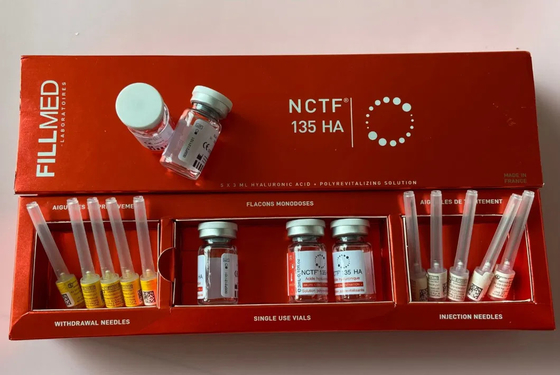 Nctf 135ha پر شده تزریق میزوتراپی تقویت کننده پوست برای معکوس کردن سن تقویت کننده Filorga ضد پیری از بین بردن چین و چروک
