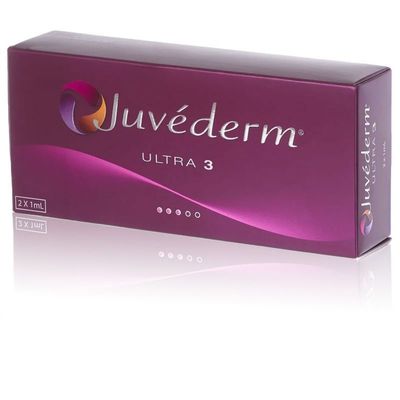 Juvederm Ultra3 2*1ml سرنگ سوزن هیالورونیک اسید پرکننده پرکننده پوستی برای لب