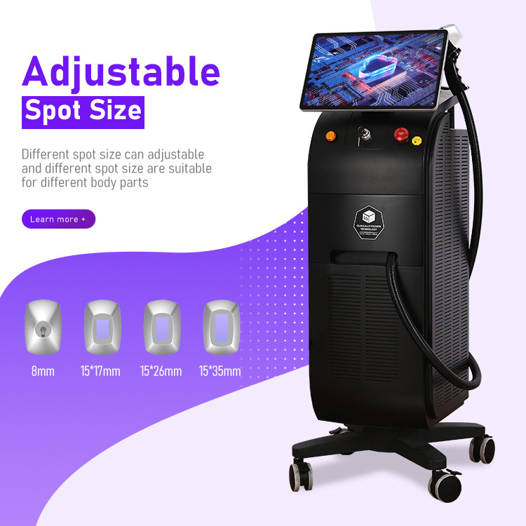 دستگاه پیشرفته لیزر برای همه انواع پوست رابط چند زبانه 755 808 940 طول موج 1064nm