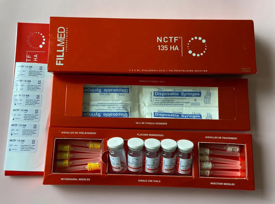 Nctf 135ha پر شده تزریق میزوتراپی تقویت کننده پوست برای معکوس کردن سن تقویت کننده Filorga ضد پیری از بین بردن چین و چروک